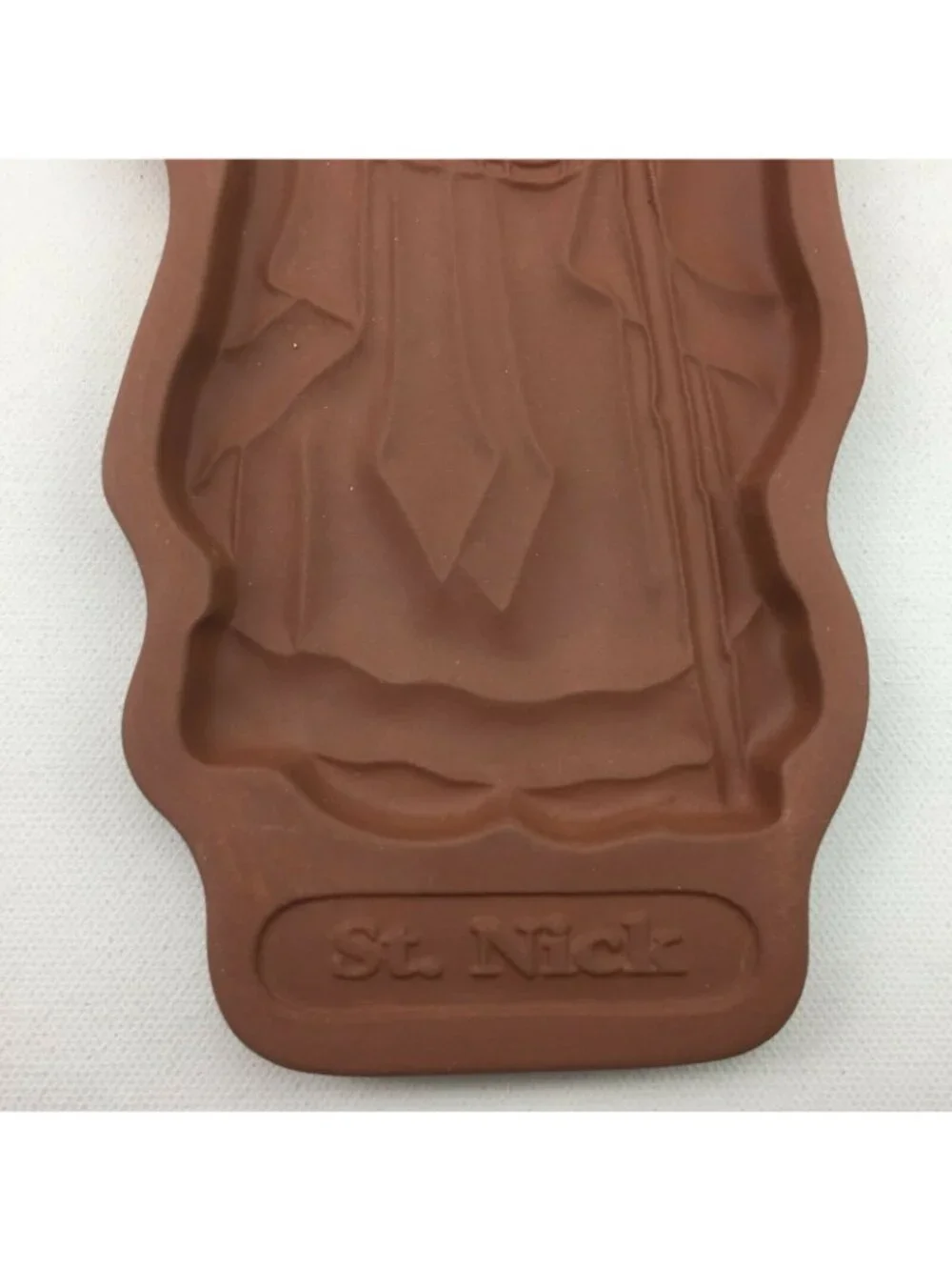 Vintage 1993 Longaberger Pottery St. Nick Santa Cookie Mold Christmas USA 10